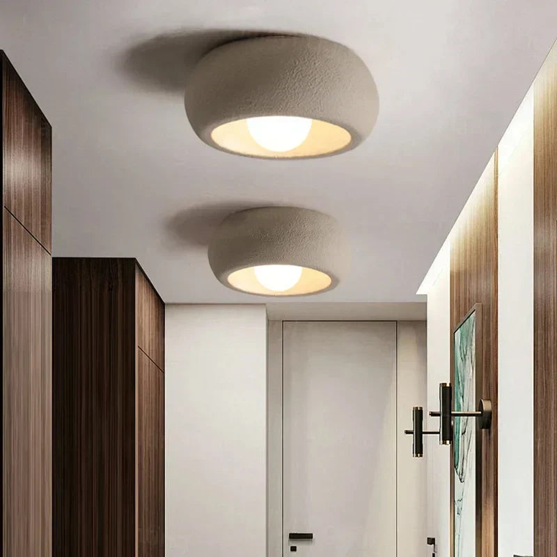 Minimalistische runde flächenbündige Deckenleuchte für moderne Wohnräume
