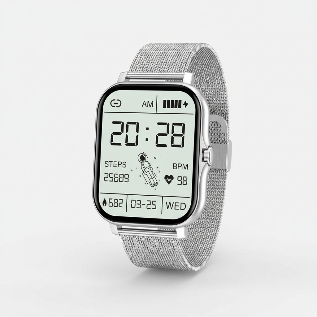 Schlankes Touchscreen-Smartband zur Fitnessüberwachung