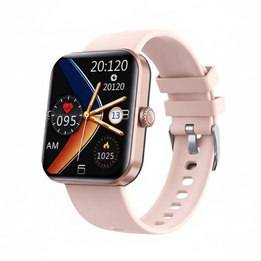 Leichte Smartwatch mit Touchscreen sowie Herzfrequenz- und Schlafüberwachung