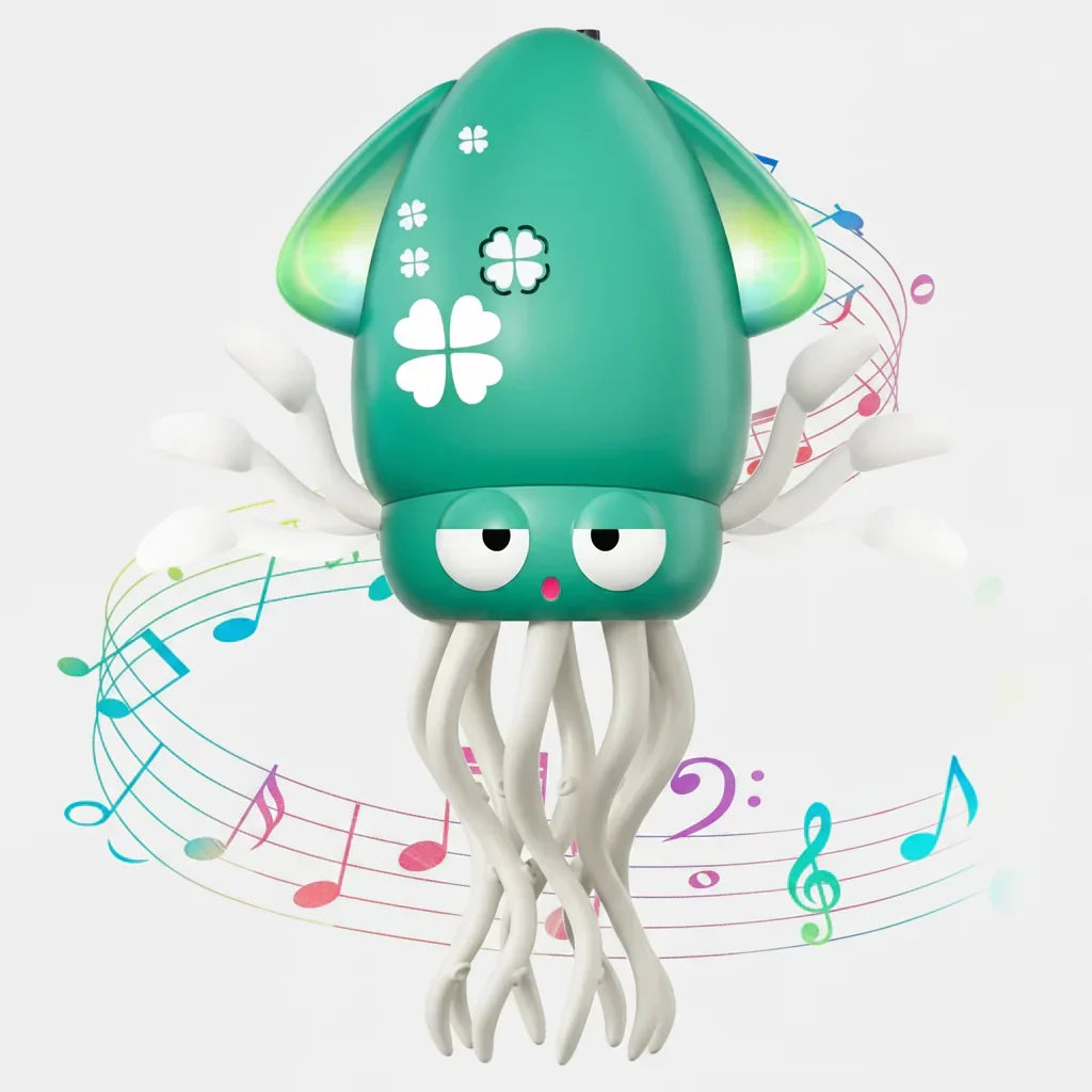 Krabbelnder, musikalischer und tanzender Oktopus als sensorisches Spielzeug für die Spielzeit