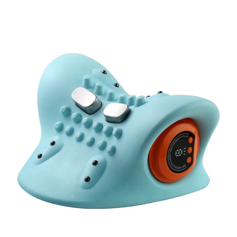Ergonomisches tragbares Nackenmassagegerät mit Wärme, Vibration und EMS