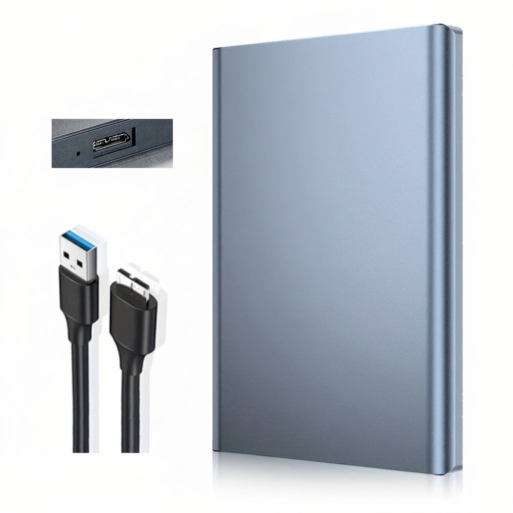 Schlanke, kompakte und leichte tragbare externe SSD-Festplatte