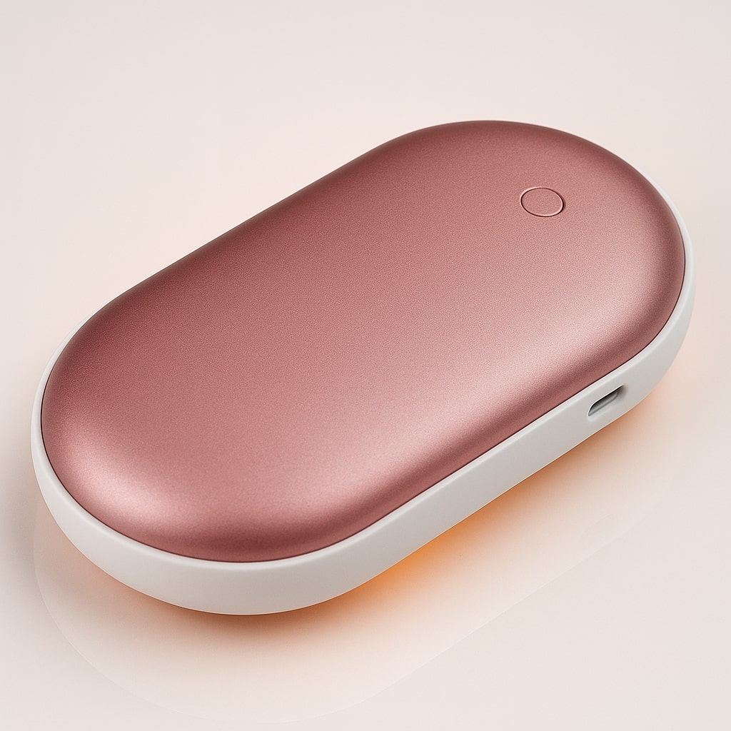 Kompakte wiederaufladbare elektrische Handwärmer-Powerbank mit Doppelfunktion