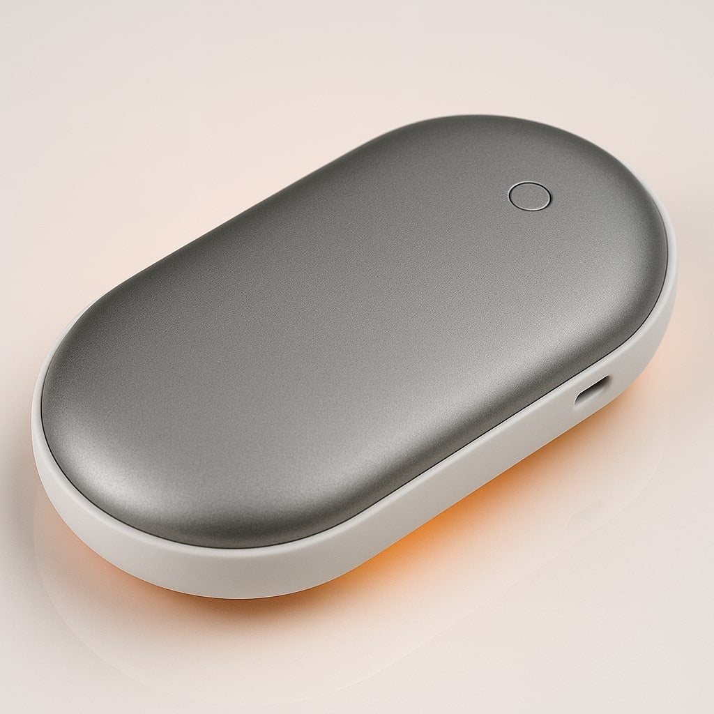 Kompakte wiederaufladbare elektrische Handwärmer-Powerbank mit Doppelfunktion