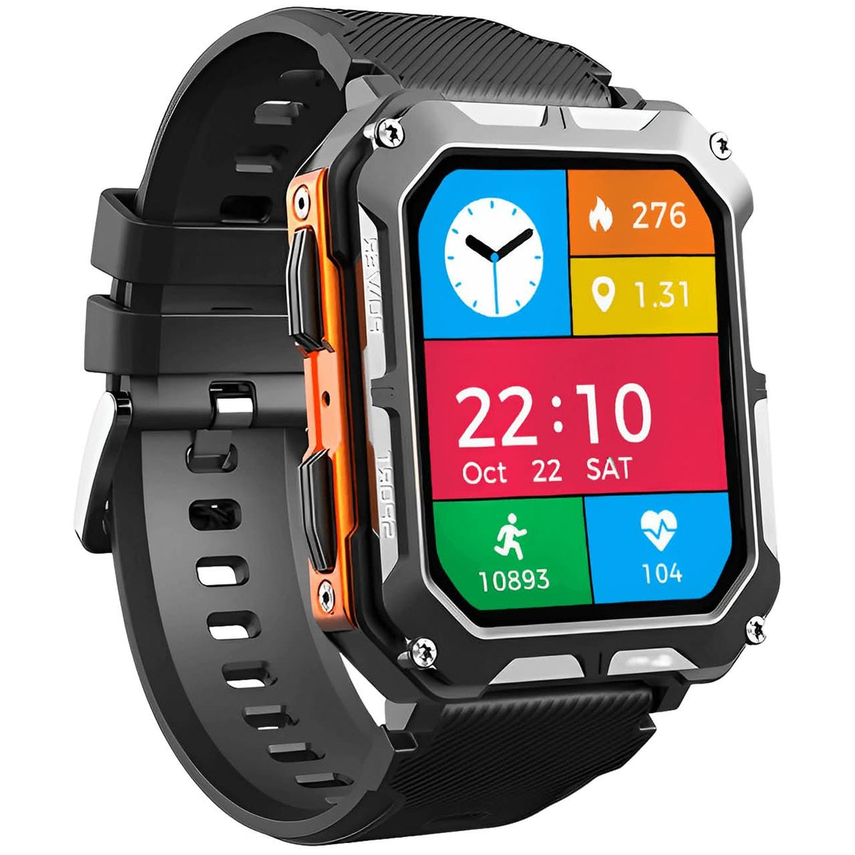 Robuste, stoßfeste und wasserdichte Smartwatch zur Gesundheitsüberwachung nach Militärstandard