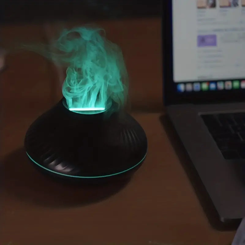 Ultraschall-Aromadiffusor mit sanftem Flammeneffekt und Nebel
