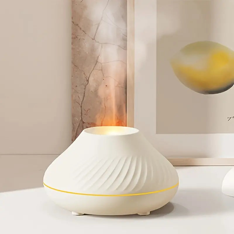 Ultraschall-Aromadiffusor mit sanftem Flammeneffekt und Nebel