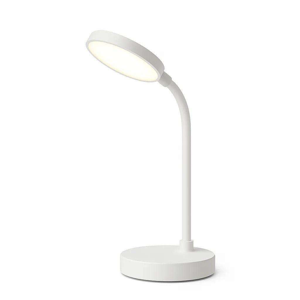 Verstellbare Schwanenhals-Tischlampe für den Schreibtisch mit Akku, Touch-Steuerung und mehreren Modi
