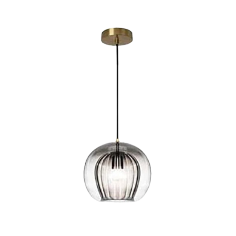 Elegante moderne Pendelleuchte aus Aluminium und Glas mit verstellbarer Länge