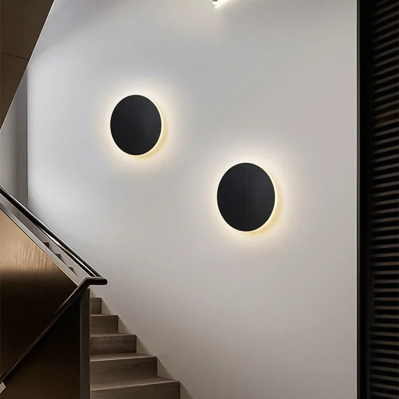 Minimalistische runde Wandleuchte mit Touch-Steuerung und Sensor
