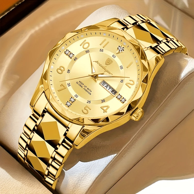 Multifunktionale wasserdichte Sportuhr mit zwei Anzeigen, Chronograph und Alarm