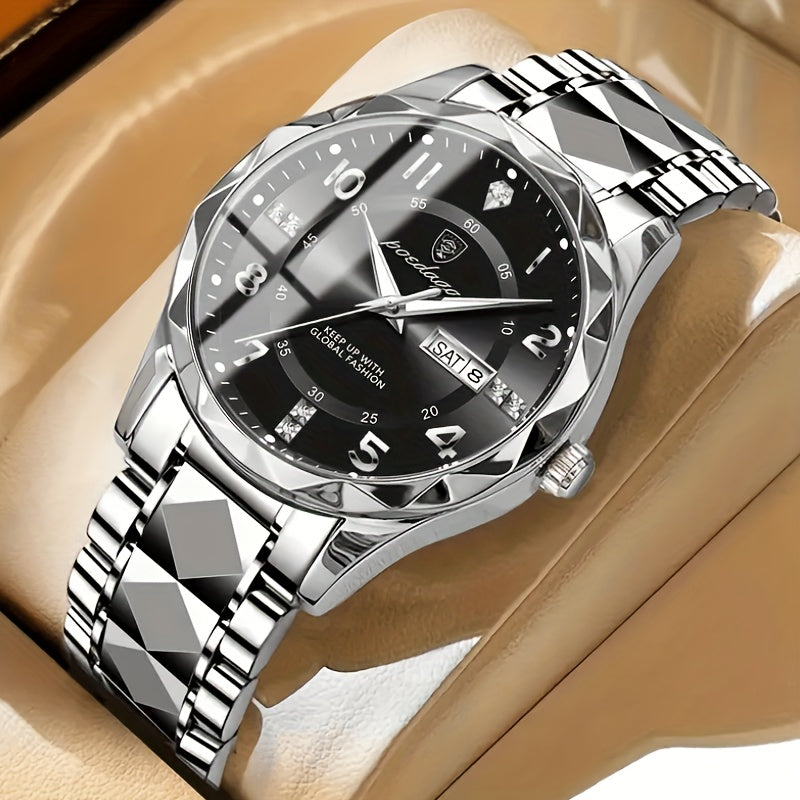 Multifunktionale wasserdichte Sportuhr mit zwei Anzeigen, Chronograph und Alarm