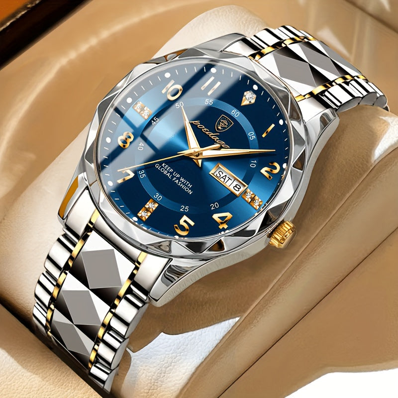 Multifunktionale wasserdichte Sportuhr mit zwei Anzeigen, Chronograph und Alarm