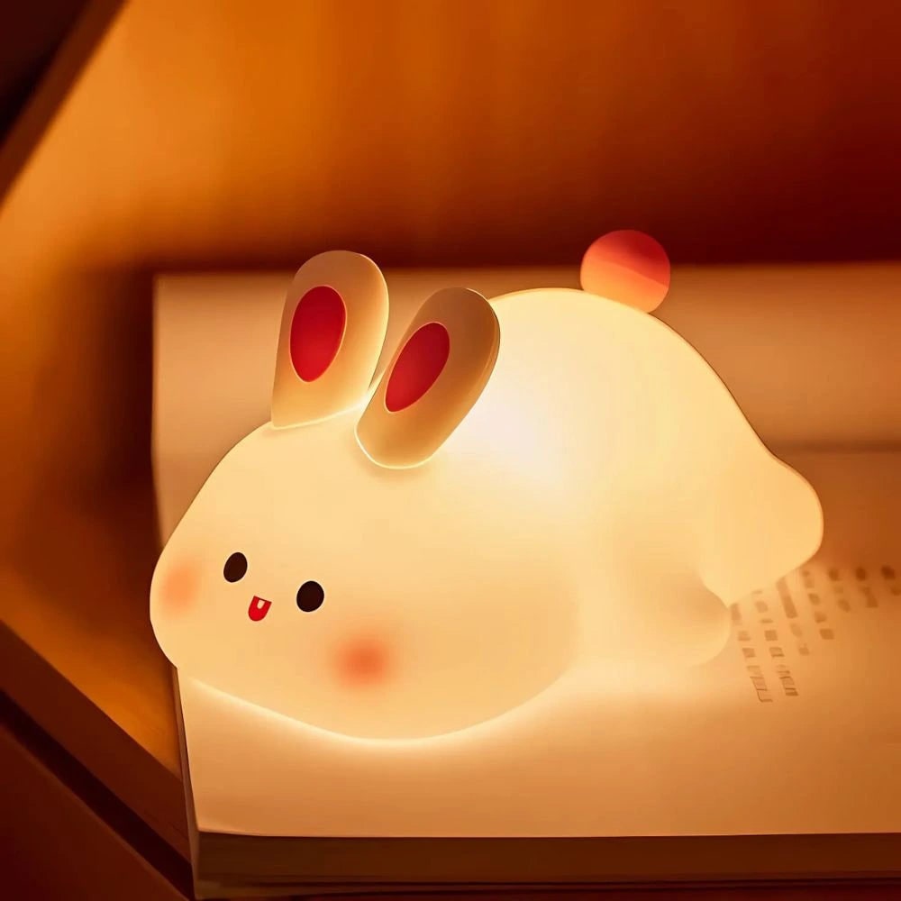 Niedliche dimmbare Kindernachtlicht-Tischlampe in Tierform, tragbar