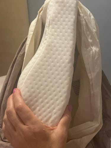 Ergonomisches Nackenstützkissen aus Memory-Schaum mit konturierter Form und langsamer Rückstellung