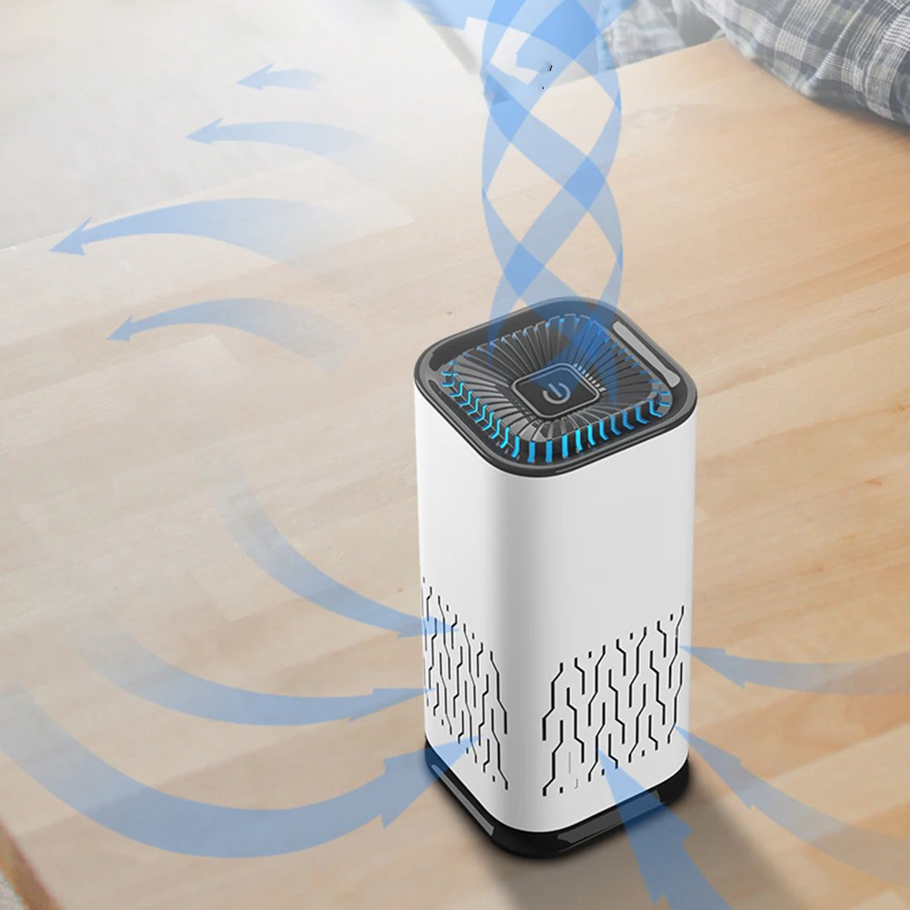 Leiser intelligenter, durch einen Sensor aktivierter Aktivkohle-Luftreiniger für Haustiere