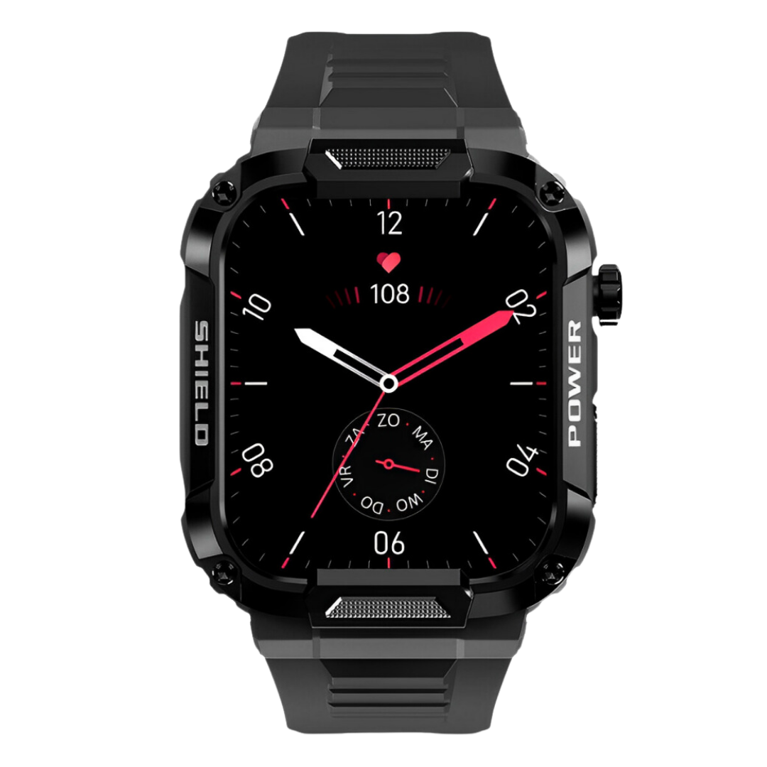 Robuste, stoßfeste und wasserdichte Smartwatch zur Gesundheitsüberwachung für Herren