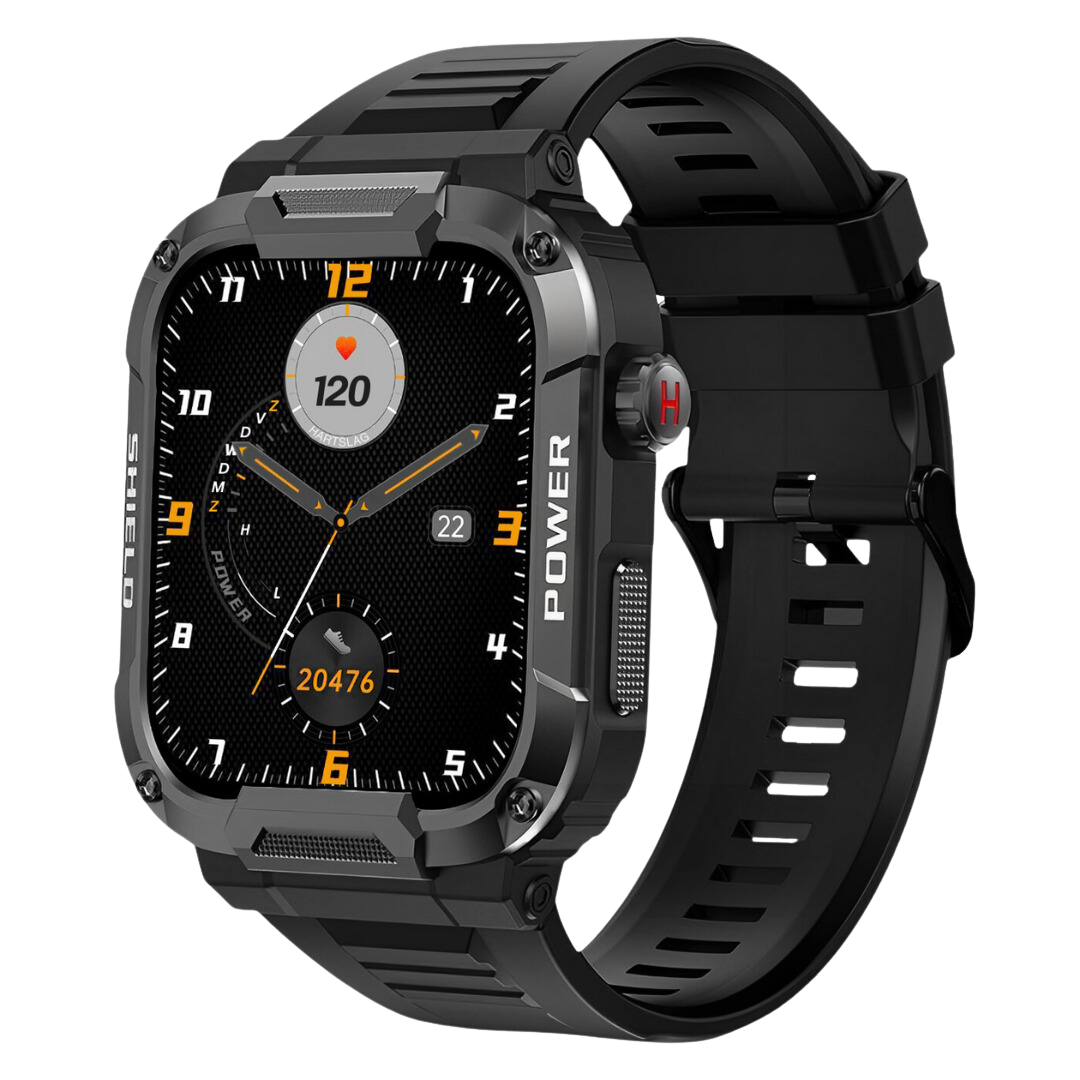 Robuste, stoßfeste und wasserdichte Smartwatch zur Gesundheitsüberwachung für Herren