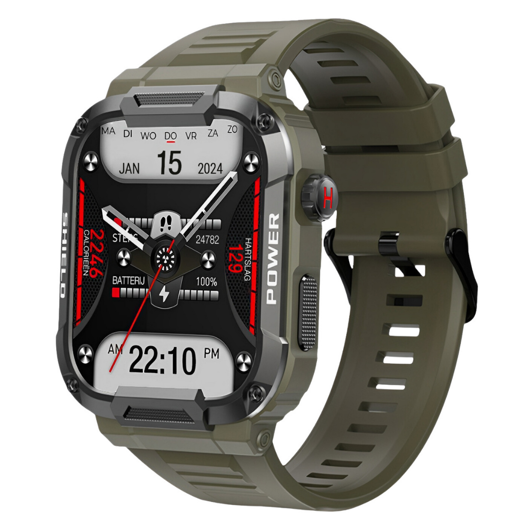 Robuste, stoßfeste und wasserdichte Smartwatch zur Gesundheitsüberwachung für Herren