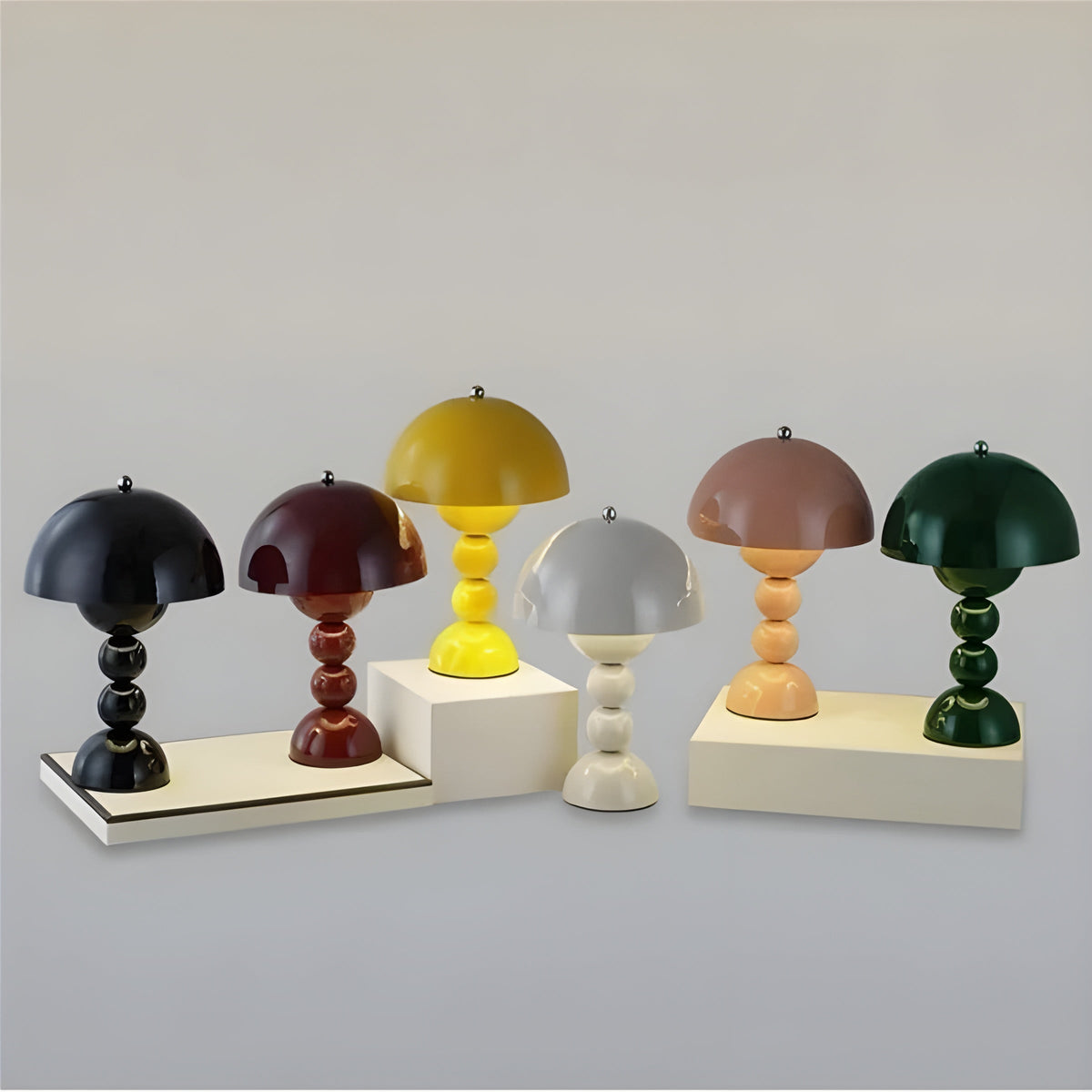 Skandinavische minimalistische dimmbare Nachttischlampe in Form einer Blütenknospe