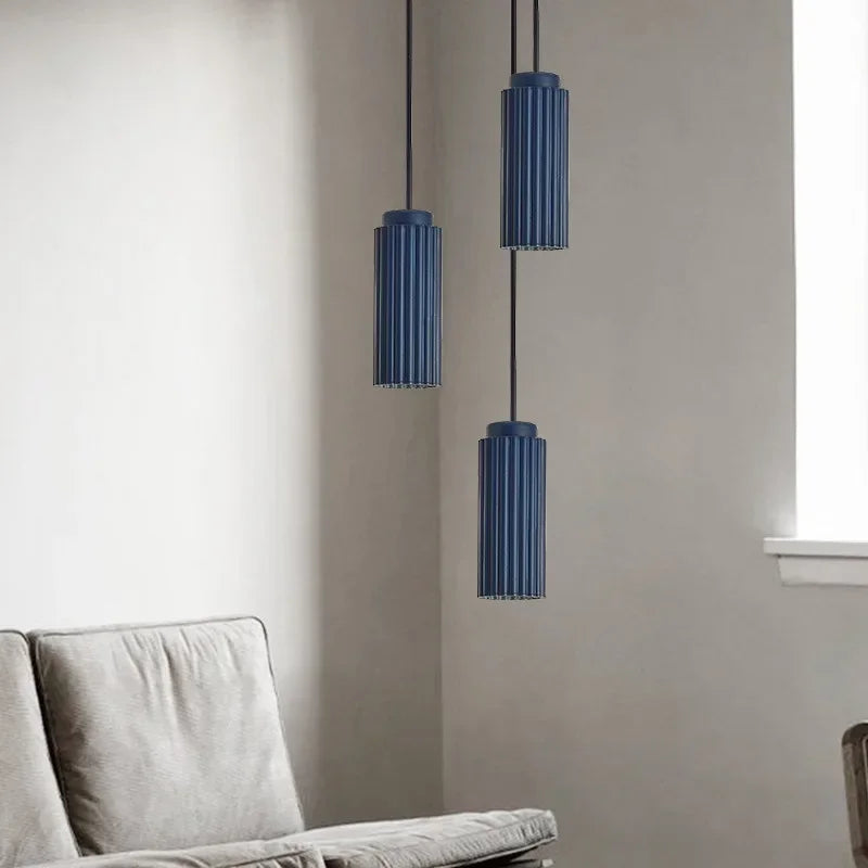 Skandinavische minimalistische Hängeleuchte aus Metall und Glas