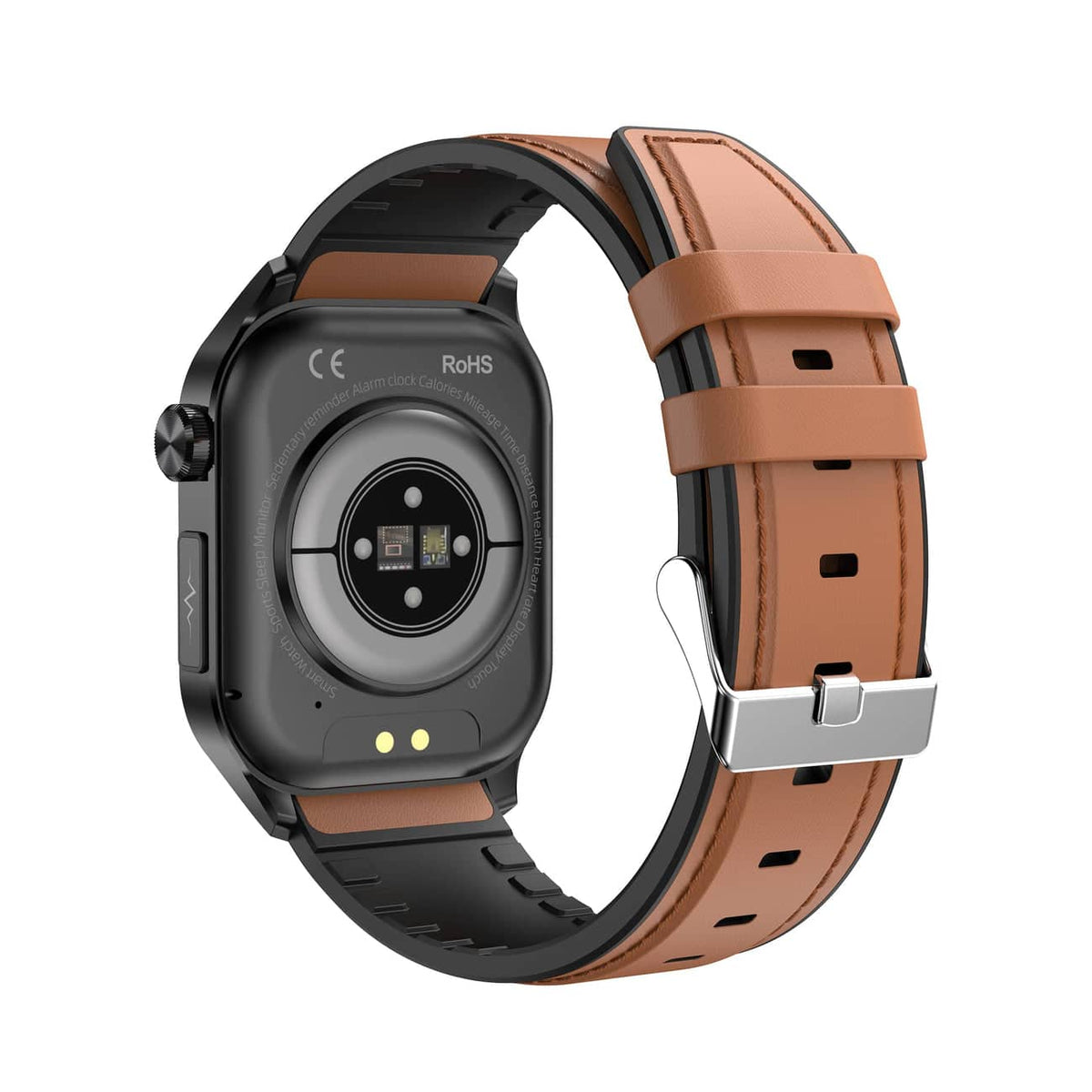 Kompakte Smartwatch mit Touchscreen zur Gesundheitsüberwachung sowie EKG- und Blutdruckmessung