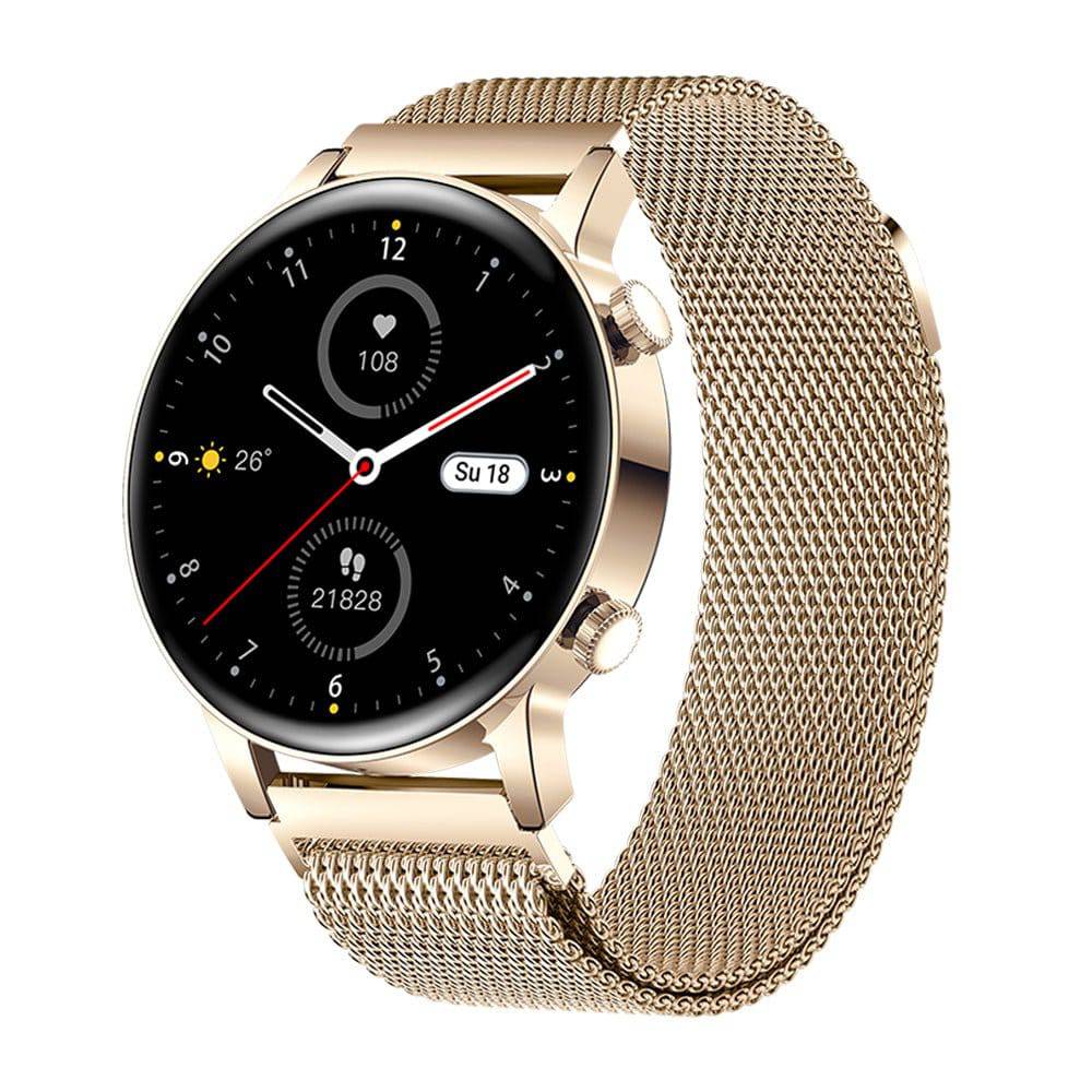 Wasserbeständige Smartwatch mit Touchscreen zur Gesundheitsüberwachung für Damen
