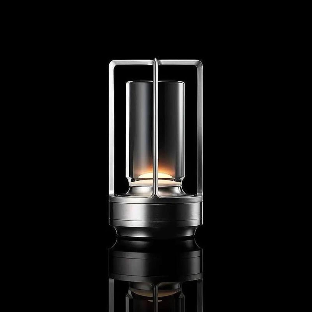 Minimalistische kabellose, wiederaufladbare Tischlampe für Innen- und Außenbereiche