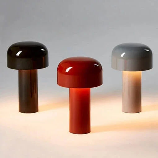 Elegante kabellose Tischlampe in Pilzform mit Touch-Steuerung