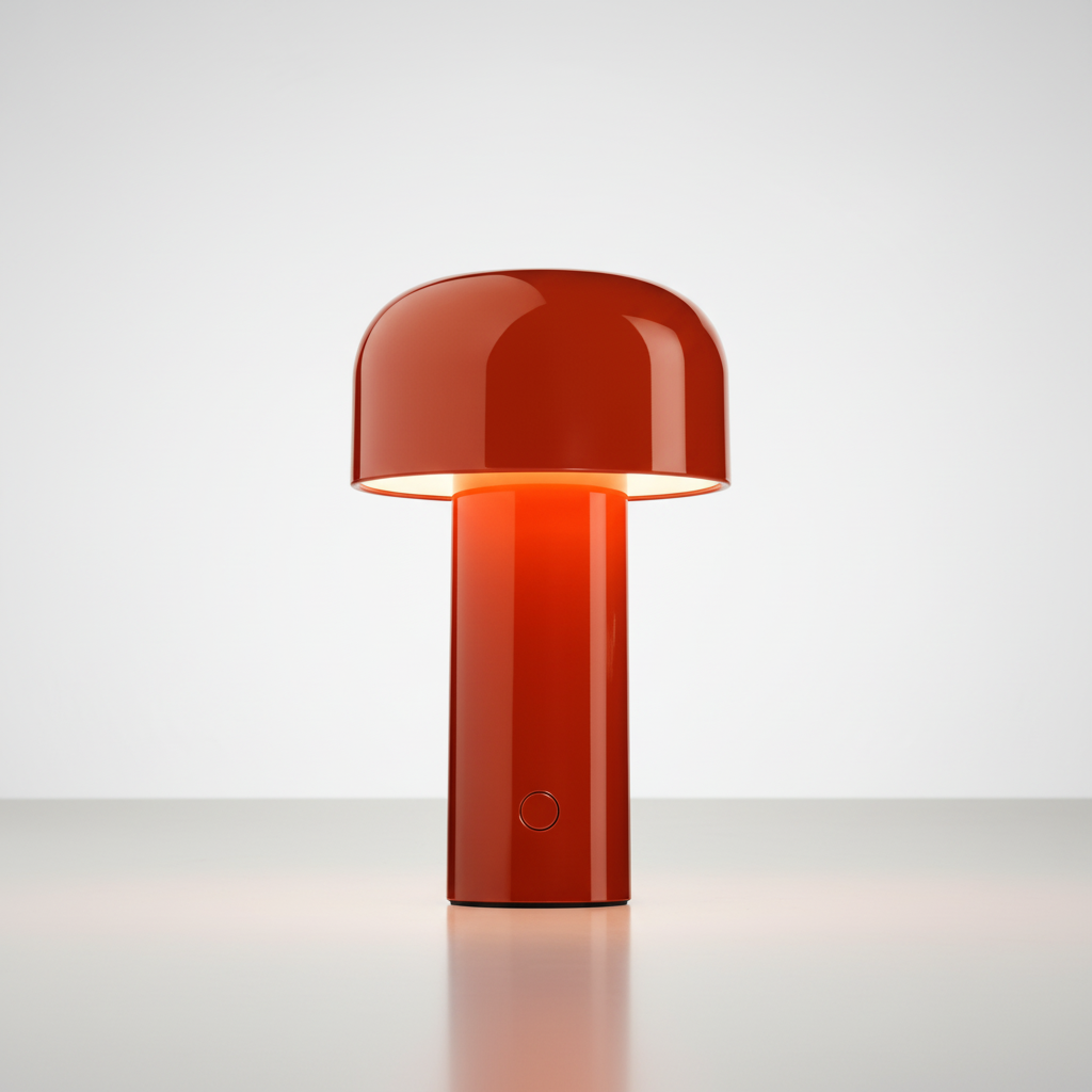 Elegante kabellose Tischlampe in Pilzform mit Touch-Steuerung