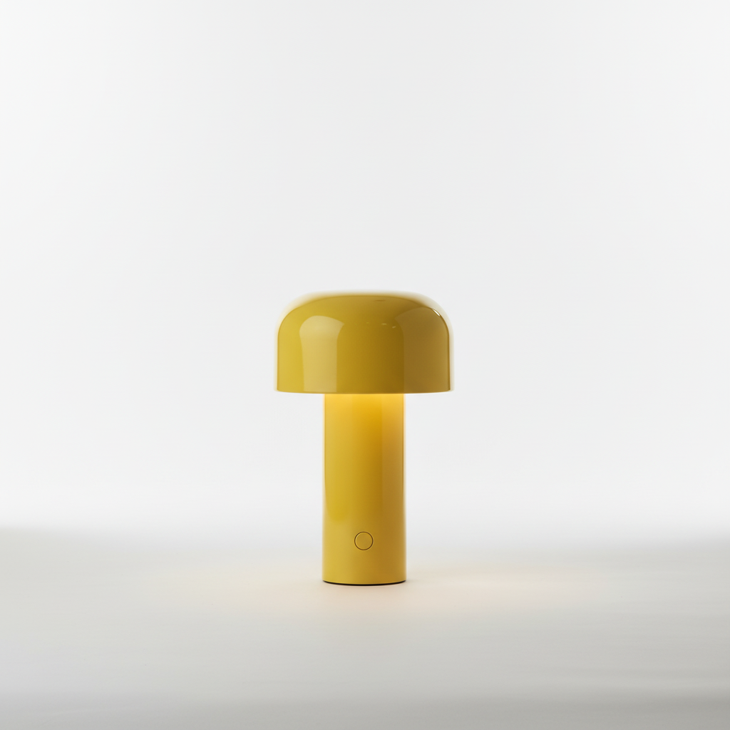 Elegante kabellose Tischlampe in Pilzform mit Touch-Steuerung