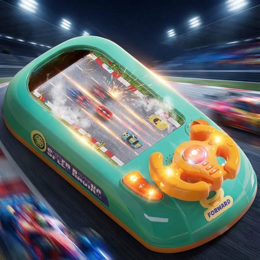 Bildschirmfreie interaktive Lenkrad-Rennspielkonsole als Spielzeug