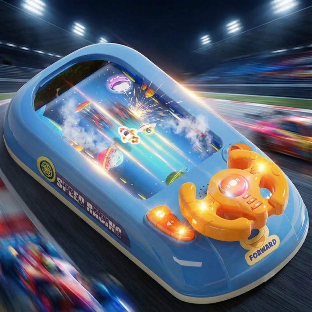 Bildschirmfreie interaktive Lenkrad-Rennspielkonsole als Spielzeug