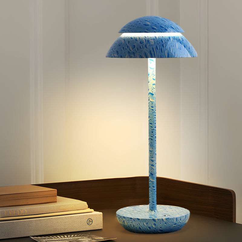 Kabellose tragbare wiederaufladbare Kunststoff-Tischlampe für Innen- und Außenbereiche